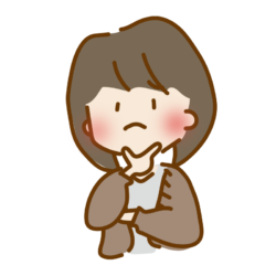 顎に手を当てて考える